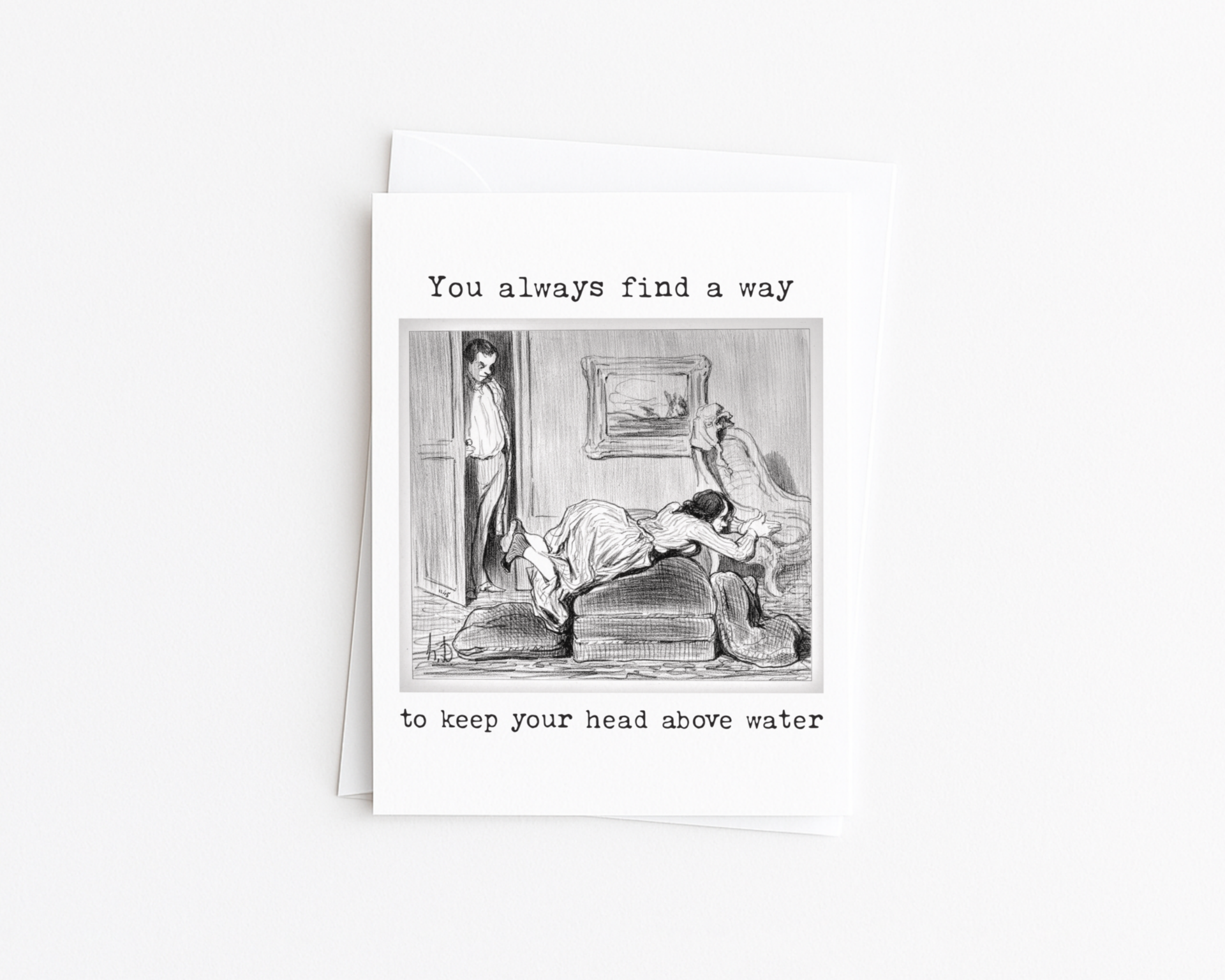 You Always Find a Way &ndash; Vintage French Daumier Illustration